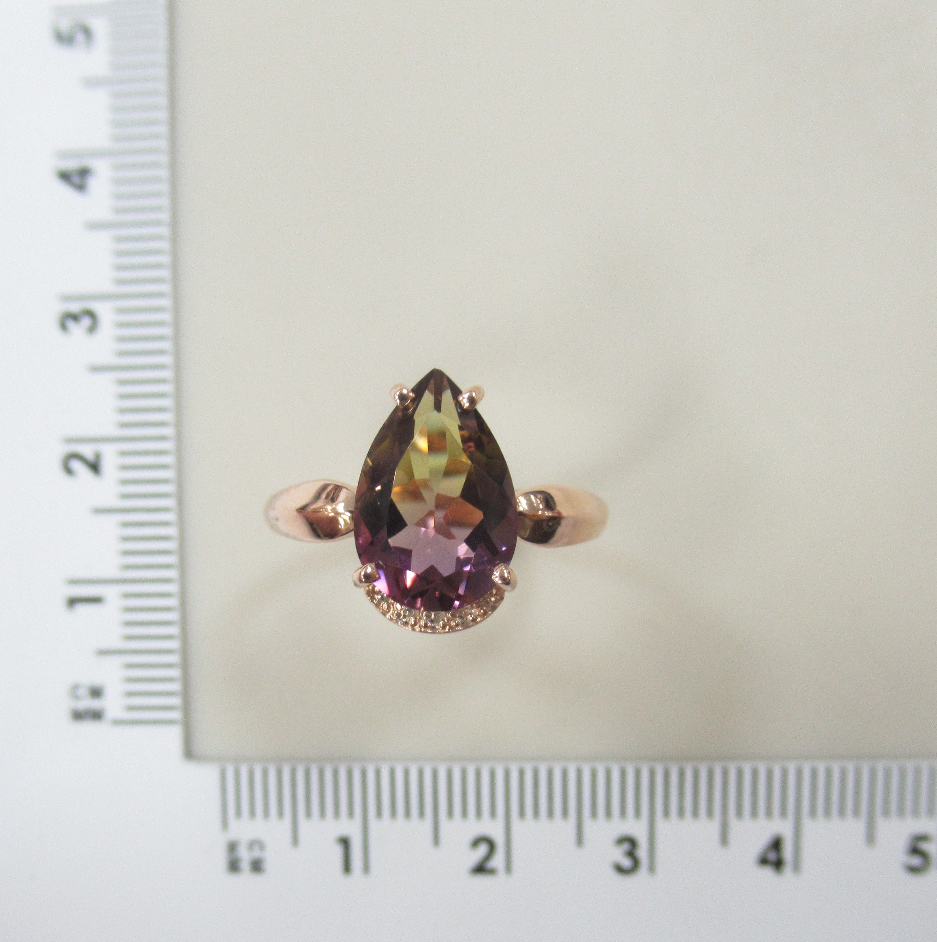 Серебряное кольцо с аметрином